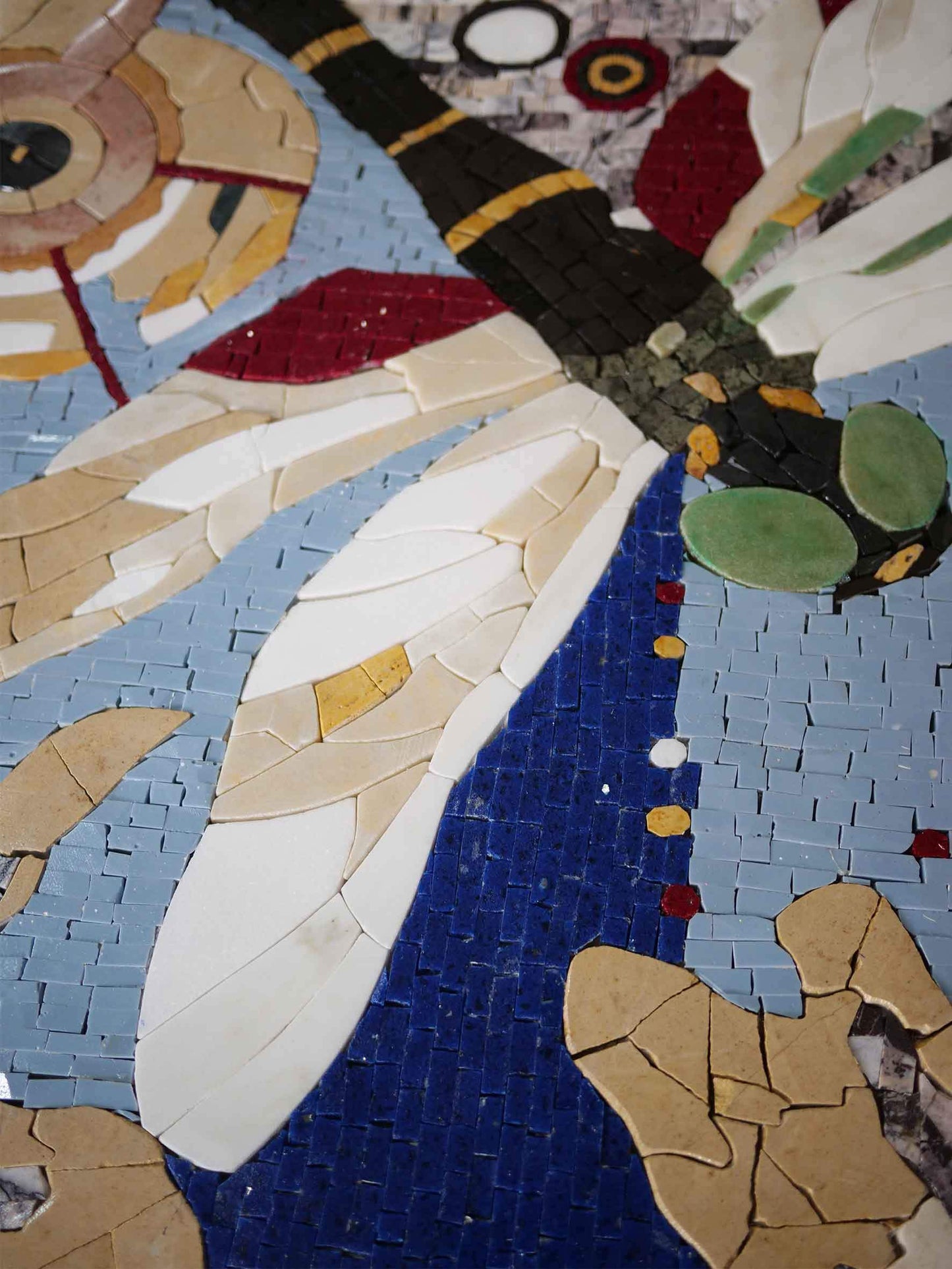 Colorful Dragonfly Mosaic