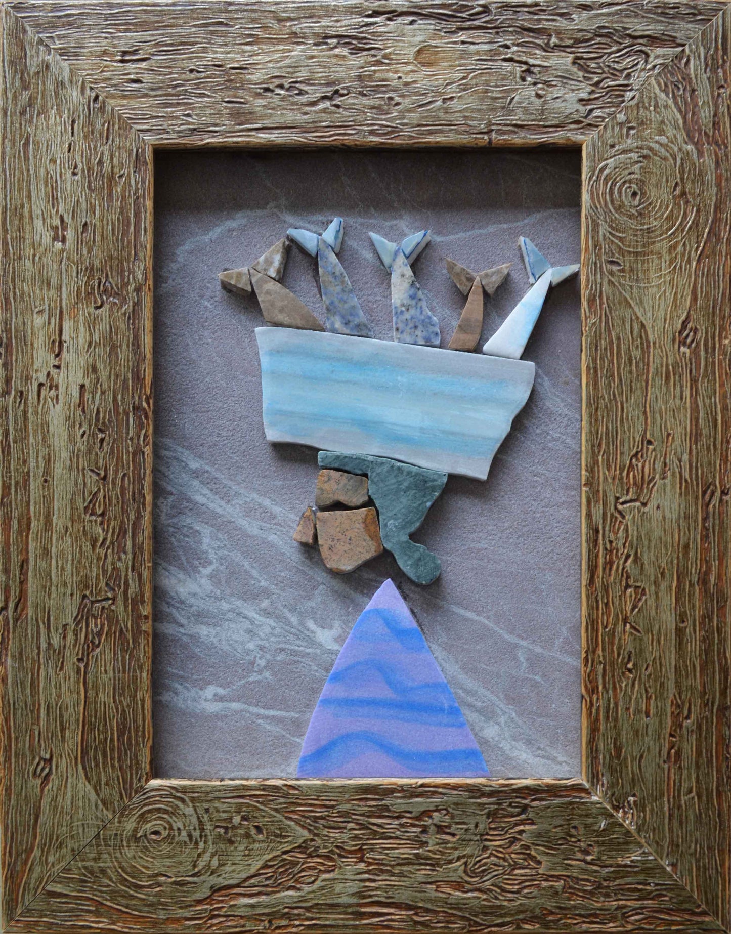 Arab Fisherman Abstract Mosaic Art