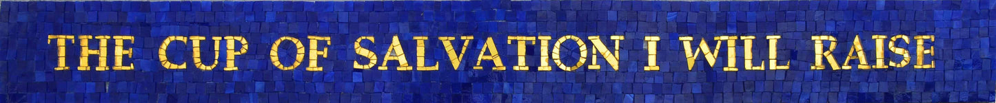 Glass Mosaic Mural - Cup Of Salvation