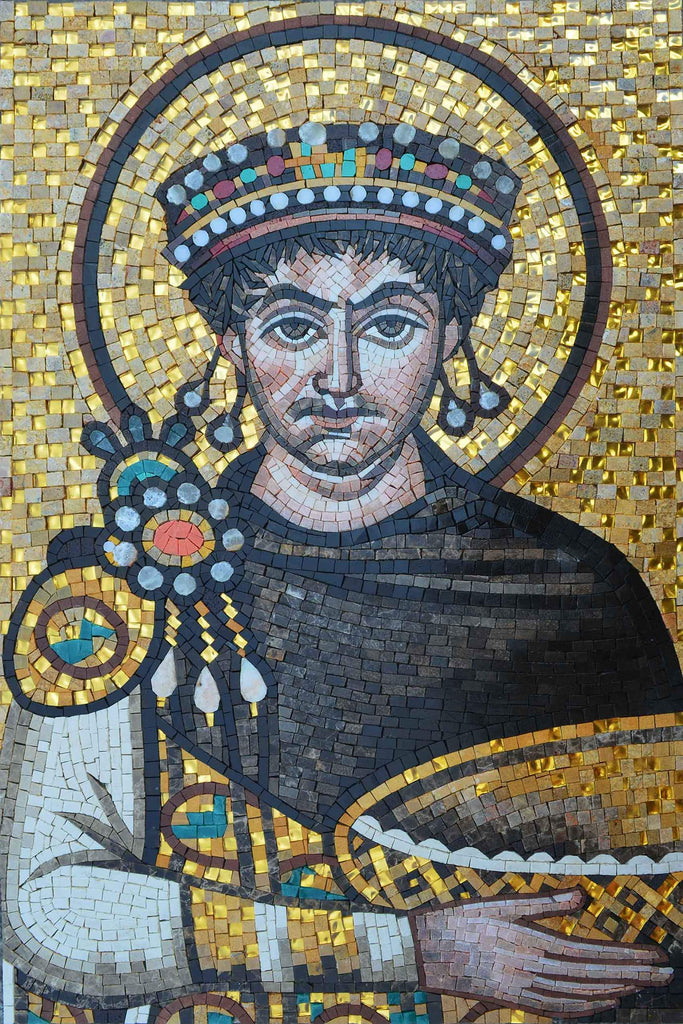 Justinian Mosaic Portrait - Byzantine Empire