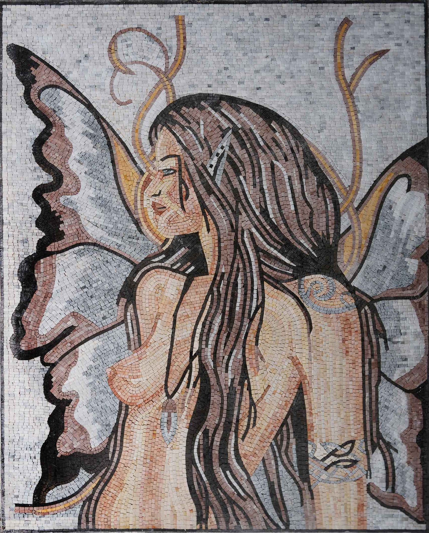 Nude Fairy Marble Mosaic