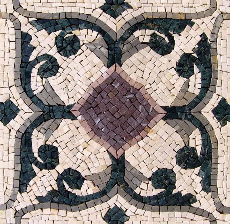 Hand-cut Marble Square - Giordana