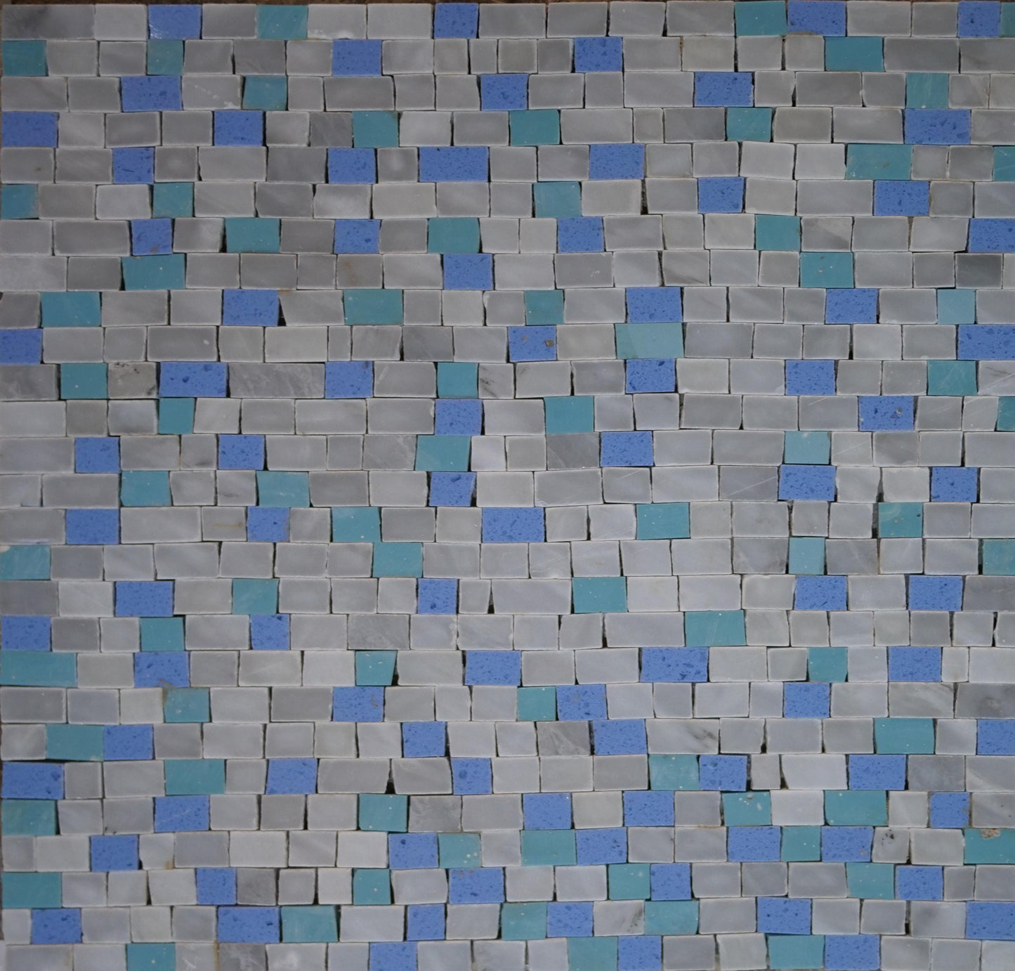 Mosaic Marble Sheet-Blue Macaubas