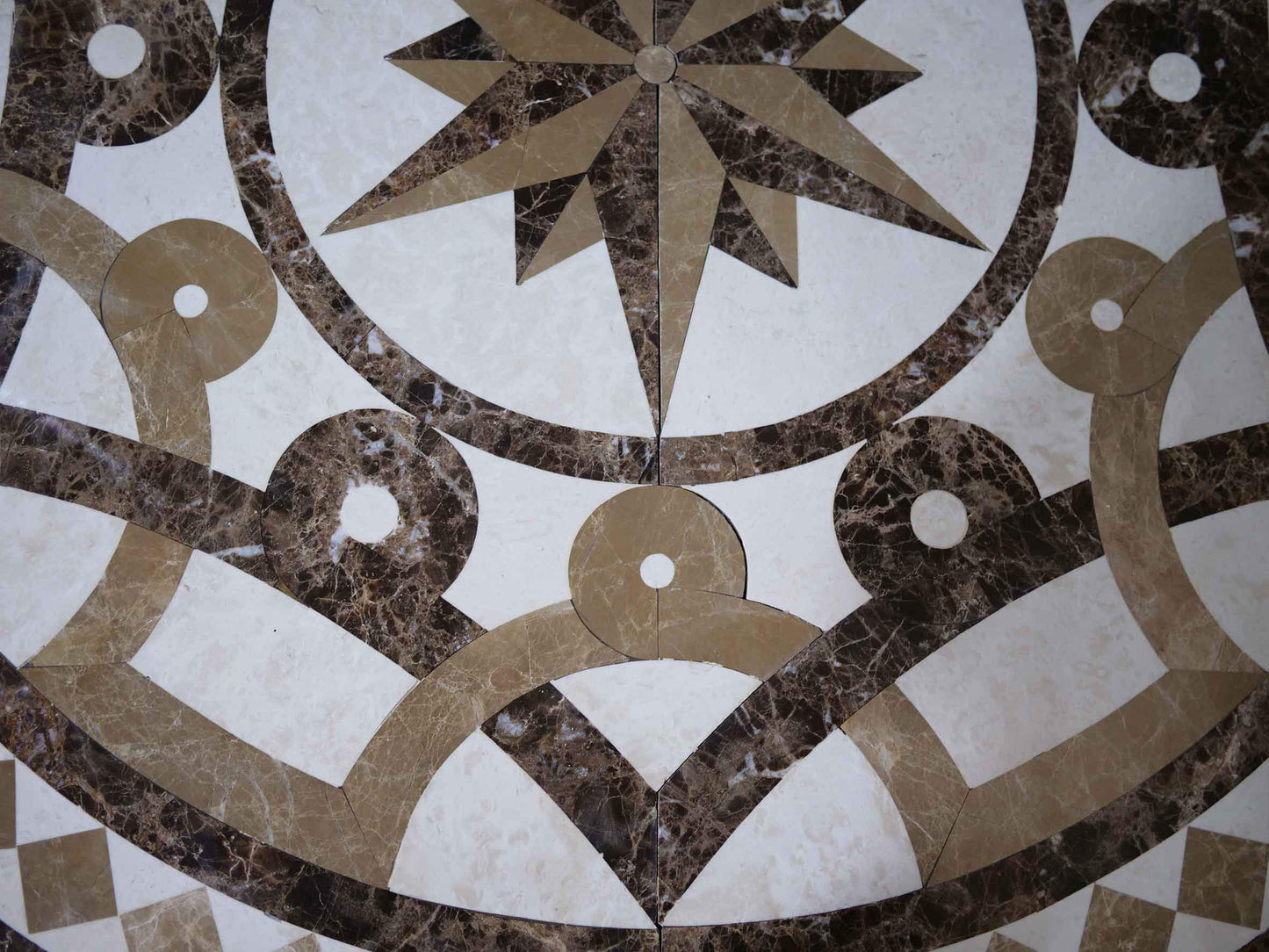 Sandhills - Waterjet Marble Mosaic | Geometric | Mozaico