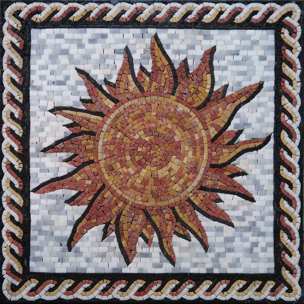 Celestial Mosaic - Roped Border Sun