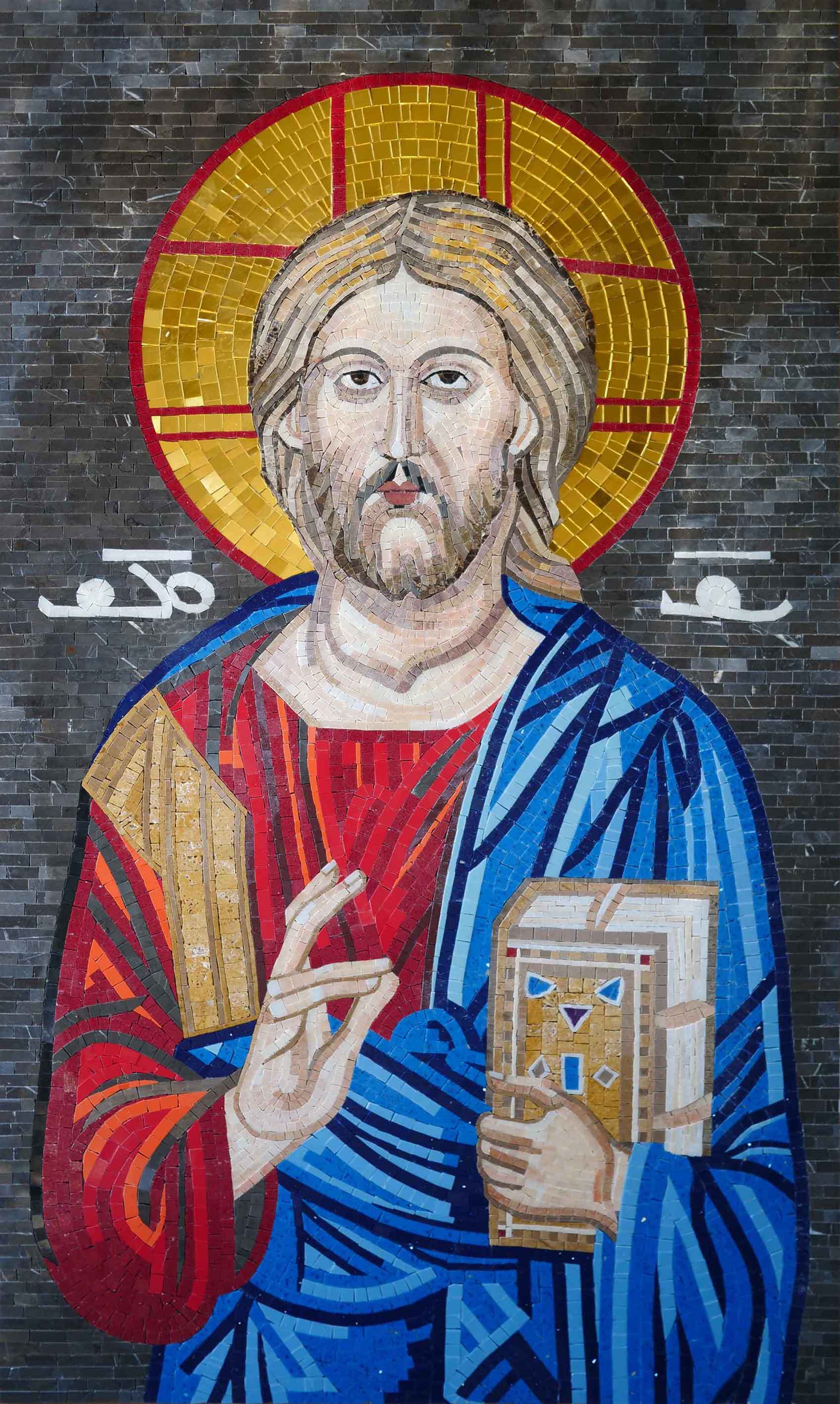 Christian Mosaic Art Jesus Christ Portrait Religious Mozaico christian-mosaic-art-jesus-christ-portrait-religious-mozaico