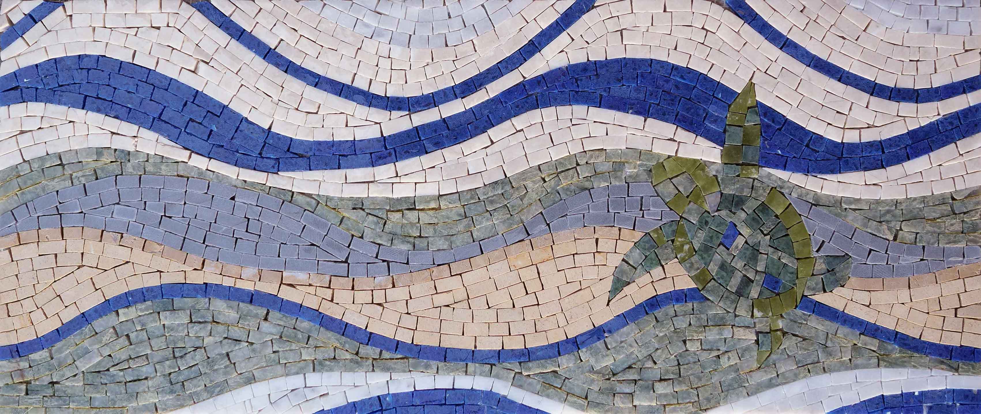 Mosaic Artwork Patterned Waves Turtle Patterns Mozaico mosaic-artwork-patterned-waves-turtle-patterns-mozaico