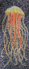Nautical Mosaic - Orange Jellyfish