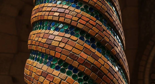Bespoke handcrafted mosaic artwork from Mozaico's geometric collection