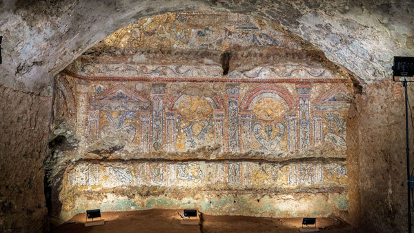 Hidden Beneath Rome: Discovery of a Seashell and Coral Mosaic Dating Back to 2300 Years Ago