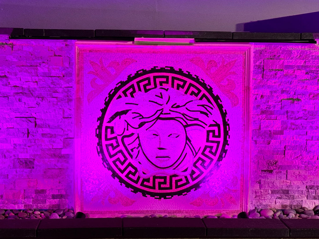The Luminous Canvas: Modern Abstract Mosaic Artistry for Grand Foyer Entrances, Harnessing Optical Depth and Atmospheric Alchemy