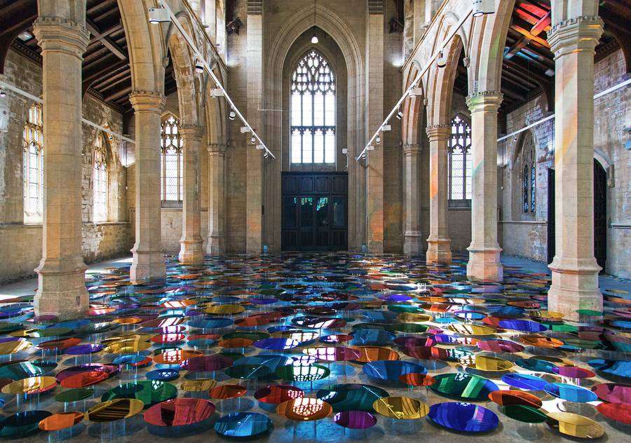 MOSAIC INSTALLATION CAPTURING RADIANT LIGHT & COLOR