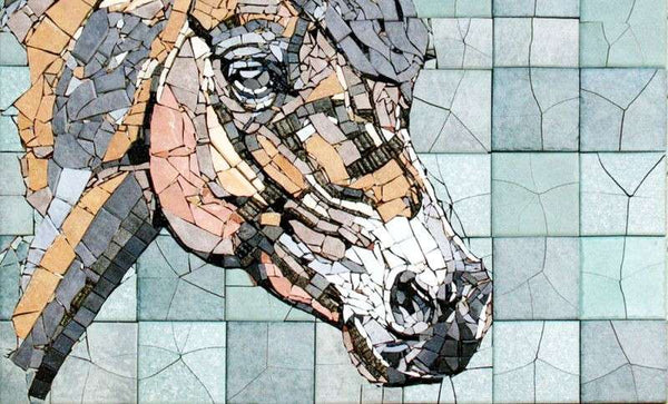 Mosaic-Patterns-HorseWhite