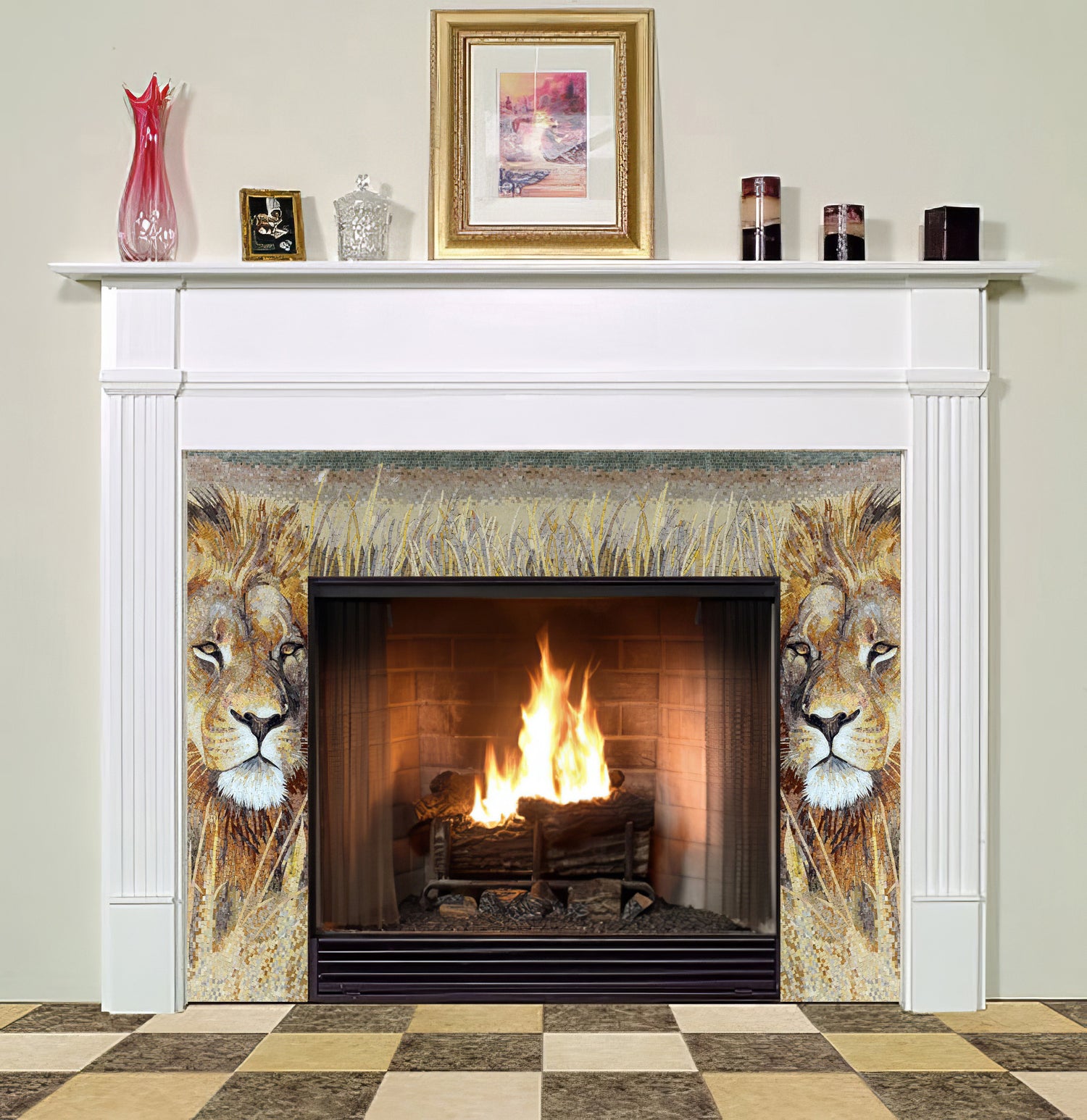 Mosaic Fireplace Designs