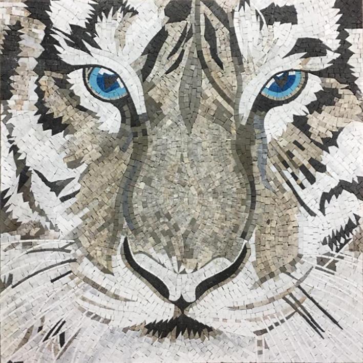 Tiger Mosaic Art