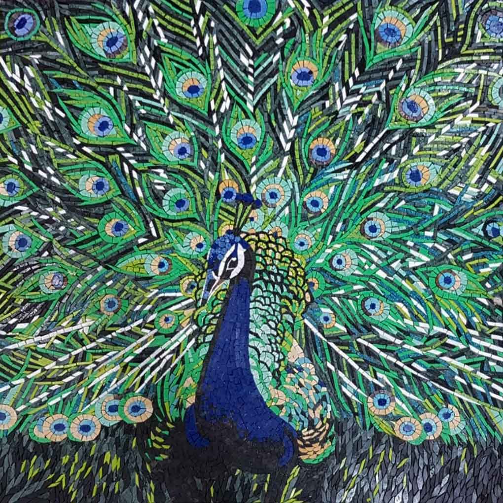 Peacock Mosaic Art 
