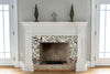 Tile Mosaic Fireplace - Birds and Flowers