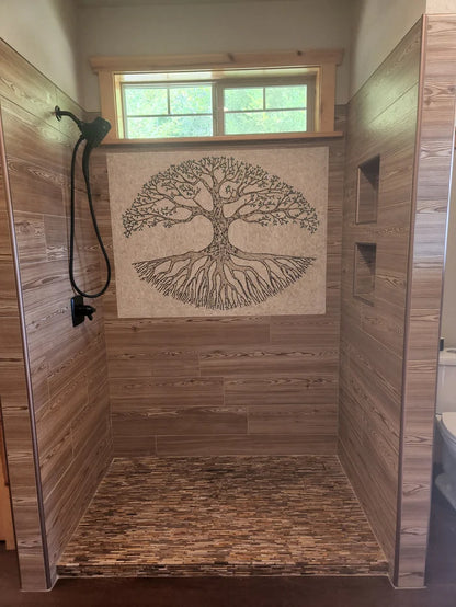 Eternal Tree Life - Marble Mosaic Tile Art - Mesh Backing