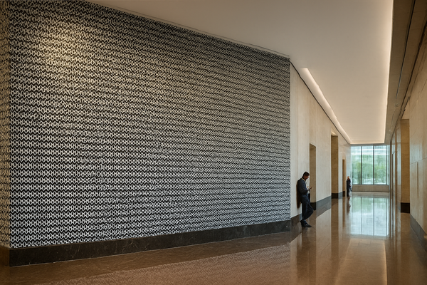 Interwoven Rhythms: A Monochrome Tapestry of Pattern