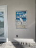 White Egret Reflecting - Sea Side Mosaic Art