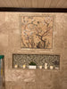 Arte mosaico - Árbol floreciente y pájaros
