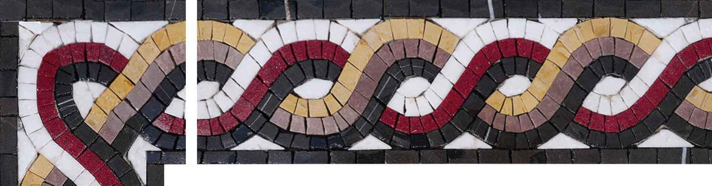 The Rope I - Geometric Mosaic Corner