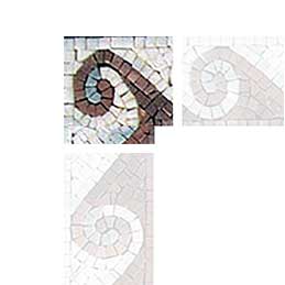 Egyptian Waves Mosaic Corner Design