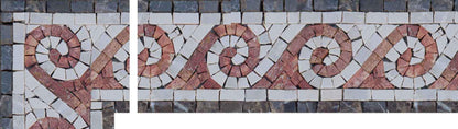 Coral Wave Mosaic Art Corner