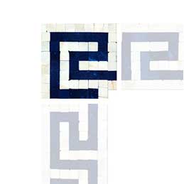 Greek Keys Mosaic Art Corner