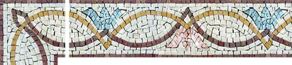 Lily Flowers Mosaic Corner
