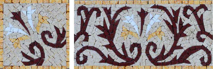 Delicate Linnea Flower Mosaic Corner