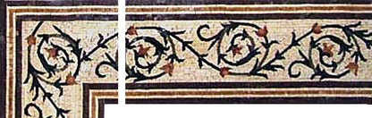 Intricate Branches Mosaic Corner
