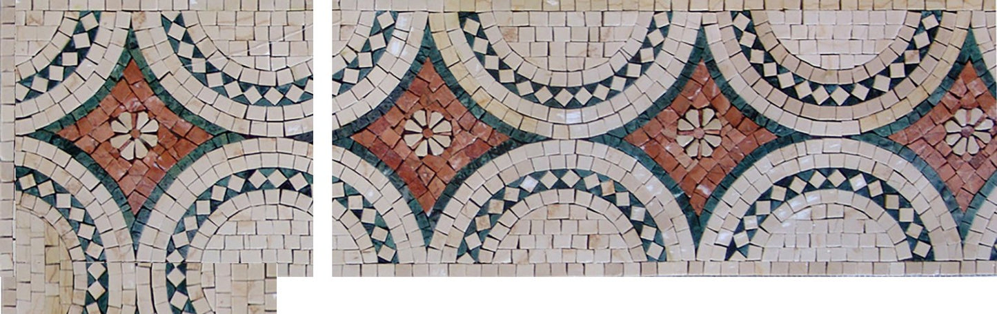 Uffizi - Corner Mosaic Artwork