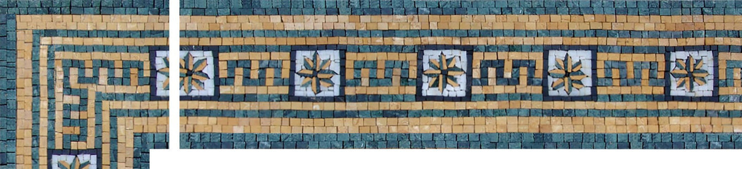Flower Lines - Floral Mosaic Corner