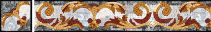 Coin mosaïque motif damassé