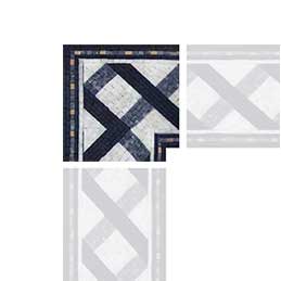 Fractal Squares Mosaic Corner