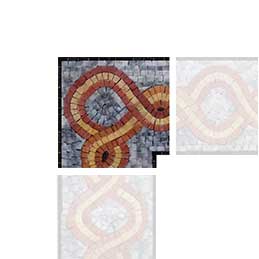 Spiral Rope Corner Mosaic Design