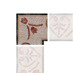Classic Hearts Corner Mosaic Artwork