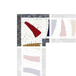 Colorful Abstract Corner Mosaic Art