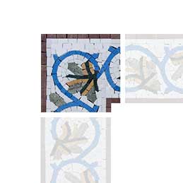 Resonance - Floral Mosaic Artwork Corner