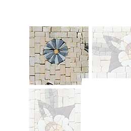 Floral Bliss - Abstract Mosaic Corner
