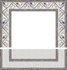 Fleurs en marbre - Mosaïque de bordure de cheminée