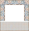 Mosaic Surround Fireplace - Flower Art