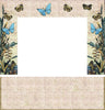 Chimenea de mosaico de azulejos - Arte de mariposas