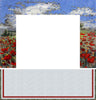 Flores de amapola - Chimenea de mosaico moderna
