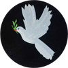Mosaic Medallion - Peace Dove