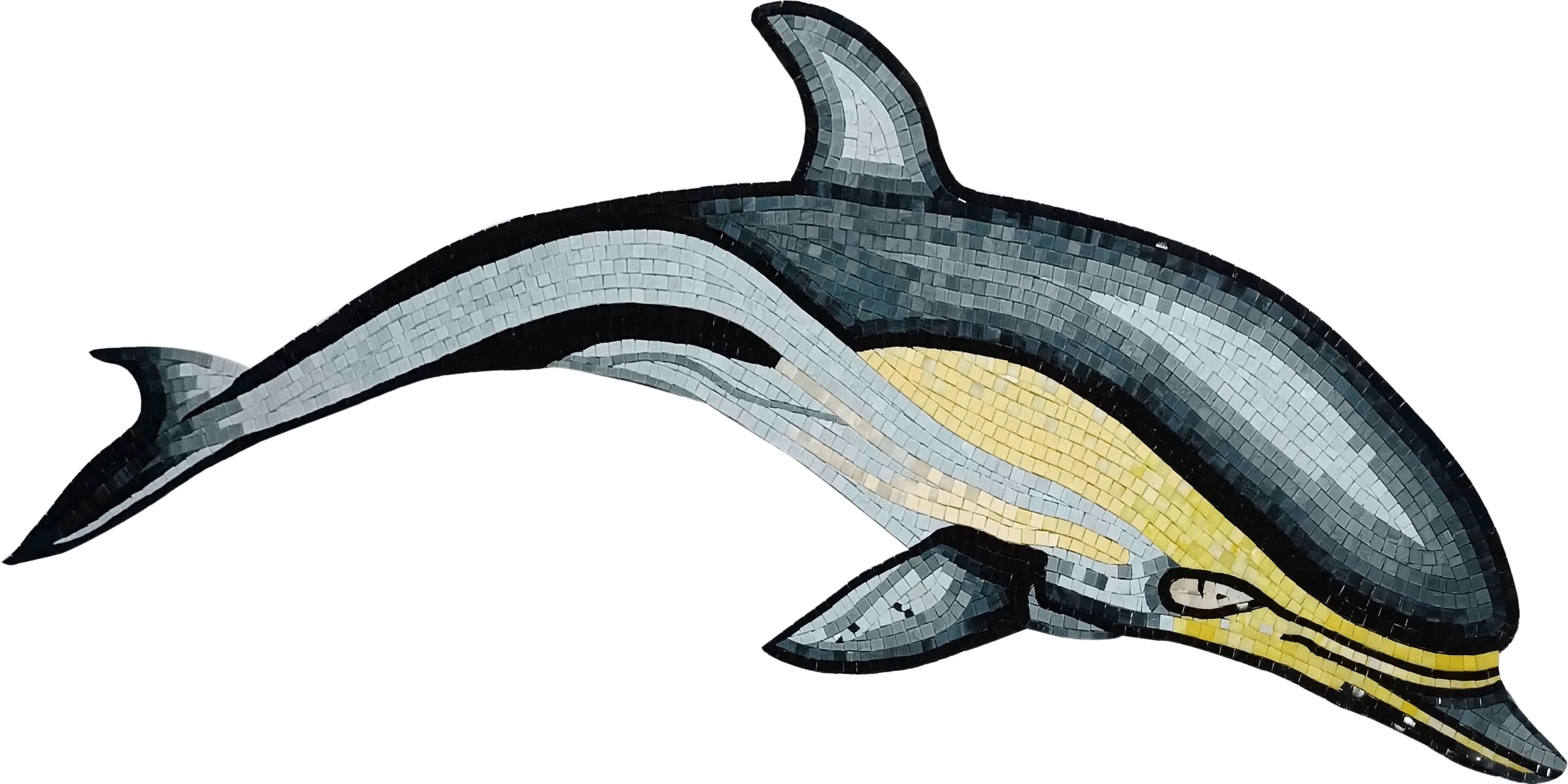 Mosaïque de dauphin et de poisson de piscine - Chine Mosaïque Mosaïque de dauphin et de poisson de piscine - Chine Mosaïque