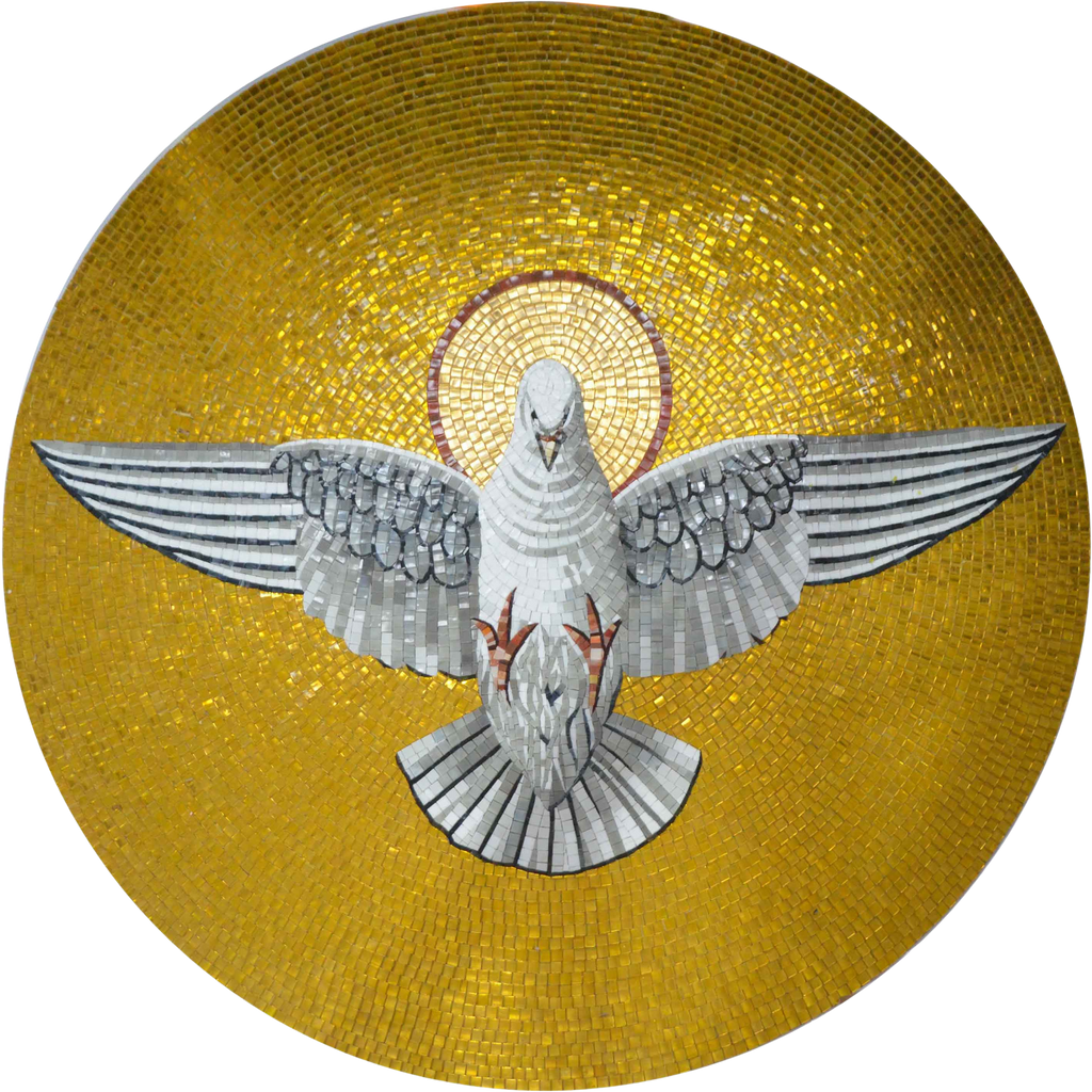 Paloma del Espíritu Santo - Mosaico de vidrio religioso