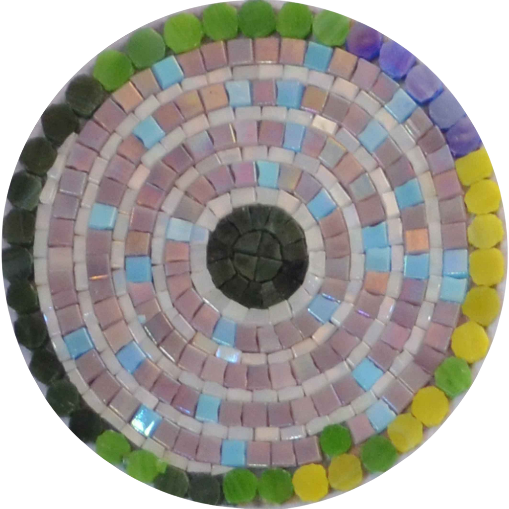 Medallón de mosaico de patrón - Arte de pared de mosaico
