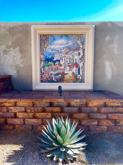 Tuscan Sea View Decorative Mosaic Mural | Luxury Handcrafted Art